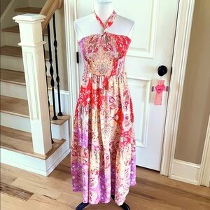 Grace Karin Halter Neck Maxi Dress